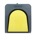 PCsensor USB Single Foot Switch Control One Key Customized Computer Keyboard Action Pedal Grey with Yellow.