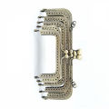 Square Glossy Silver Basic Metal Purse Frame Kiss Clasp Lock DIY Bag Accessories Podazz. 