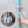 Self Adhesive Holder Wall Mounted Seamless Broom Hanger Clip Storage Racks.