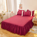 Bed skirt bedspread skirt single piece dust cover bed skirt bed apron cover anti-slip bed cover bed group girl 1.51.8. 