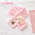 Ameesi Collar Scarf Cartoon Bear Doll Autumn Winter Women Neck Warmer Collar Scarf. 
