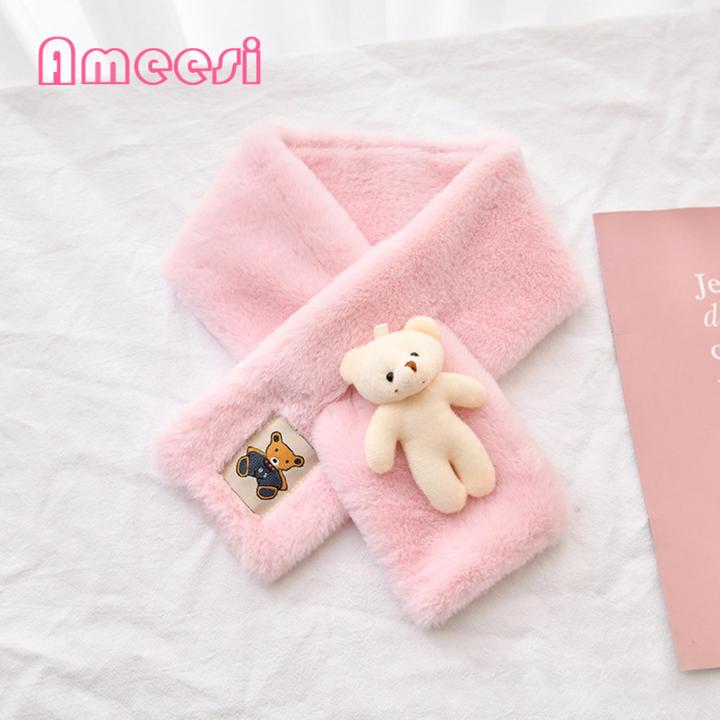 Ameesi%20Collar%20Scarf%20Cartoon%20Bear%20Doll%20Autumn%20Winter%20Women%20Neck%20Warmer%20Collar%20Scarf%20-%20Image%204