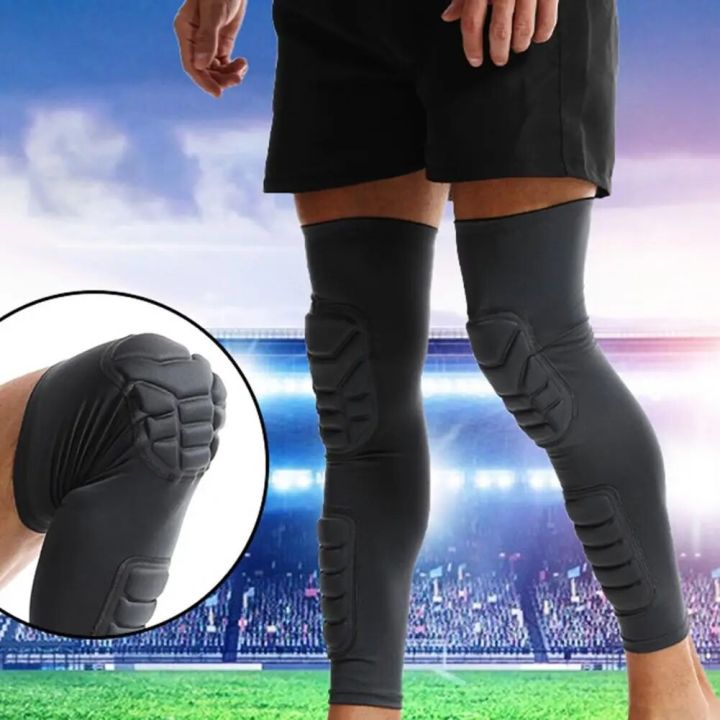 1Pc Sports Knee Pad Shin Guard High Elastic Breathable Impact Resistant Shin Sleeve Protective Football Equipment