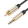 gu Digital Coaxial Audio Video Cable Hdtv Stereo Spdif Rca To 3.5mm Male Jack Plug Line For Tv Amplifier. 