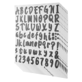 10 Sheets Letter Number Stickers for Mailbox, Door (Black, 1 Inch).
