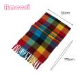 Women Plaid Scarf Cozy Plaid Tassel Scarf Warm Cashmere Shawl for Couples Winter Wrap Couple Warm Shawl.