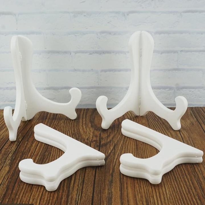 6 inch Plastic Easels Plate Holder Stand Display Stands Picture Frame Stand Holder  6 pcs