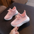Spring, autumn and summer, boys' and girls' hollow flying weaving shoes, middle and large children's shoes, bare plates, breathable student shoes, trendy casual shoes. 