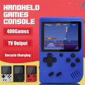 400-In-1 Video Game Console Retro Mini Game Plyer 3.0 Inch Color Pocket TV Game Console Dual Handheld Gamer Player Blue. 