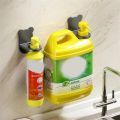 Durable Kitchen Wall Hanger Shampoo Holder Soap Bottle Rack Punch Free Hand Soap Dispenser Shelf Shower Gel Hook Bathroom Storage Artifact.