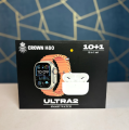 Smart Watch with 7 Extra Straps and AirPods Pro 2nd Gen Combo Smartwatch and Wireless Bluetooth Earbuds.