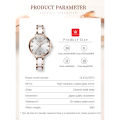 OLEVS 5872 White And RoseGold Ceramic Steel Analog Watch For Women - RoseGold & White.