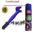 Chain Lube Oil and chain cleaner Brush combo set 1+1. 