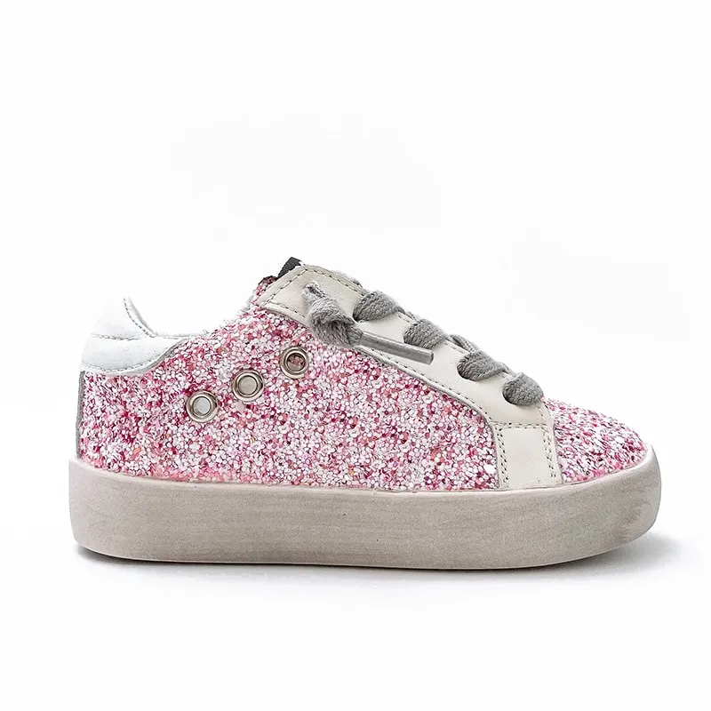 Toddler Children's Sports Run Shoes Glitter Fashion Sneakers for