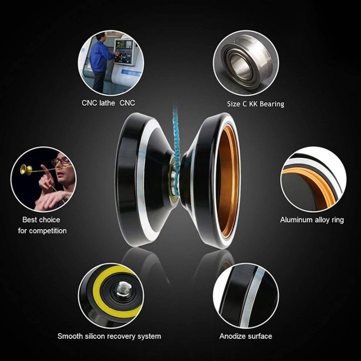MAGICYOYO%20Professional%20Non-Responsive%20Yoyo%20M001-B,Alloy%20Aluminum%20Yoyo%20with%20Metal%20Ring%20Intermediate%20Yoyo+Extra%205%20String+Bag%20-%20Image%206