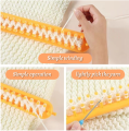 Round Knitting Loom Craft Yarn Kit DIY Tool Crochet Hook Needles Hat Scarf Stitching Shawl Sweater Sock Blankets Knitter 1Set. 