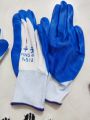 1 pair Nylon Rubber Coated Hand Gloves For Home And Office.