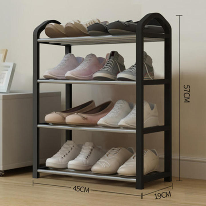 Stackable%20Shoe%20rack%20Durable%20Home/Dorm/Balcony%204-tier%20Organizer%20Multifunctional%20Removable%20assembly%20Storage%20shelf%20for%20Bedroom%20Closet%20Entryway%20Students%20Shoe%20storage%20-%20Image%204