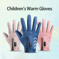 Alien Autumn Winter Children's Gloves Kids Reflect Light Waterproof Non-Slip Fleece Warm Riding Boy Ski Girl Scooter Gloves Zipper. 