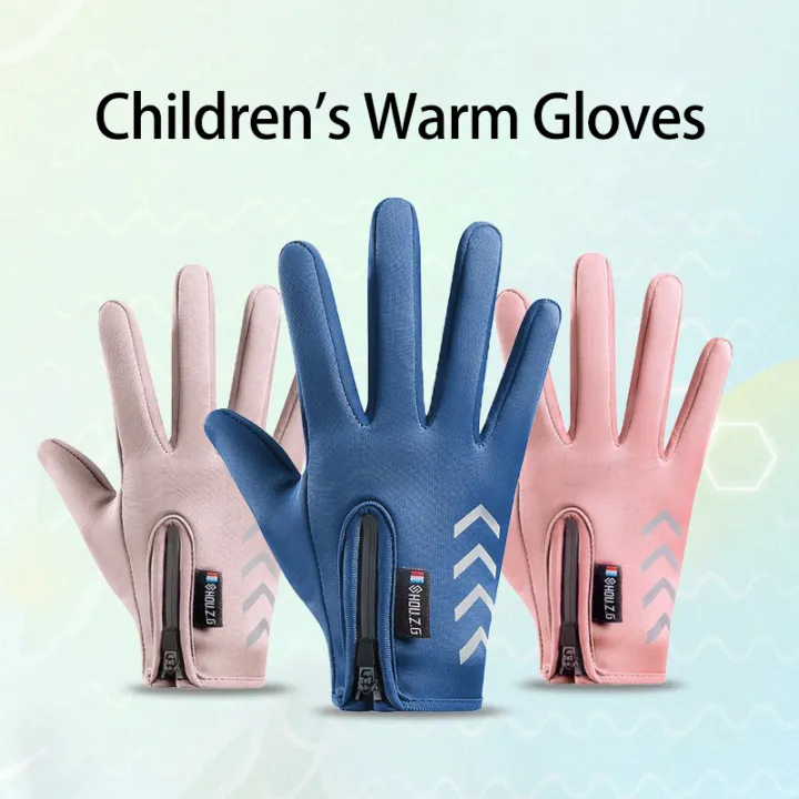 Alien%20Autumn%20Winter%20Children's%20Gloves%20Kids%20Reflect%20Light%20Waterproof%20Non-Slip%20Fleece%20Warm%20Riding%20Boy%20Ski%20Girl%20Scooter%20Gloves%20Zipper%20-%20Image%202
