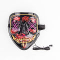 halloween party glow mask tik tok grimace fluorescent smiley face mask horror atmosphere props wholesale new year's day. 