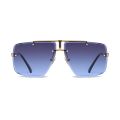 Brand Design Men Rimless Sunglasses Vintage Male Square Sun Glasses Luxury Sunglass UV400 Shades Eyewear gafas de sol hombre.