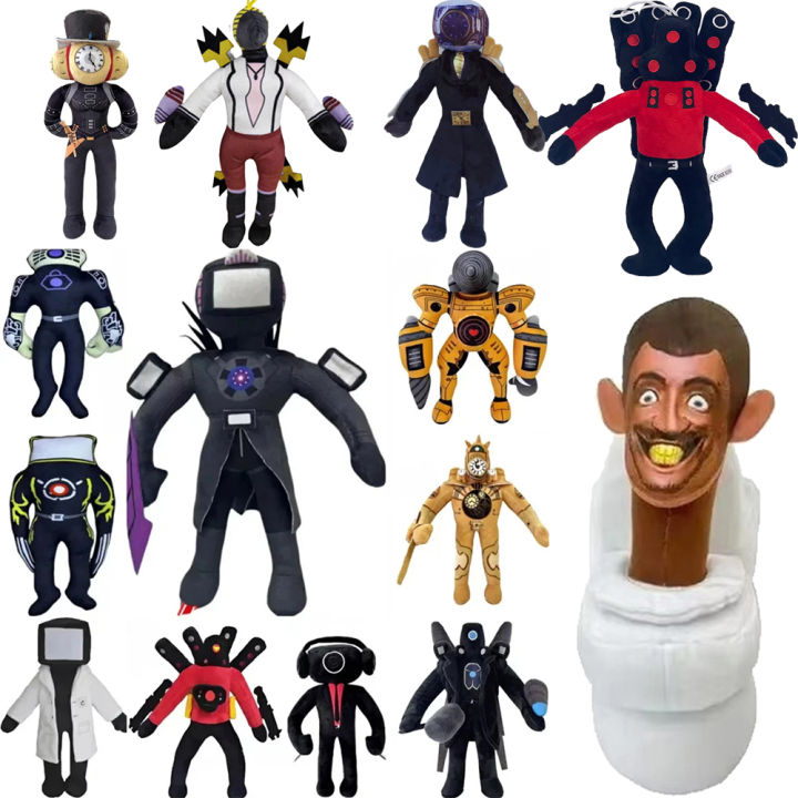 63style Skibidi Toilet Plush Soft Toy Cameraman TV Man Skibidi Dop Dop Yes Yes Titans Camcordeman Speakerman Speaker Man Doll Loser Lione