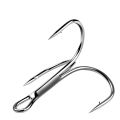50pcs/ Set Treble Fishing Hooks Black Nicle Barbed Fishhooks Super Sharp Carp Triple Hooks Sea Tackle Accessories hot sell.