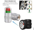 2/4 pcs Tire Pressure Indicator Valve Cap Anti-theft Upgrade Auto Tire Pressure Alarm Valve Stem Caps Cover Sensor Indicator Alert Tyre Air Gauge Warning Device. 