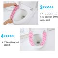 Reusable Washable Bathroom Warmer Toilet Seat Sticker Lid Pad Cloth Cover Mat Toilet Seat Cover. 