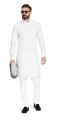 Stylish White Cotton Pant Pajama For Men. 