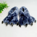 Soft Furry Slippers For Home Man Plush Fuzzy Home Shoes Slippers For Boys Funny Animal Slides Men's Bear Paw Slippers Cosplay.