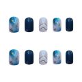 24Pcs/Box Sweet Short Round/Square Head False Nail Art Full Cover Detachable Artificial Nails Ballerina Press on Nails Tips.