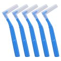 L Shaped Interdental Brushes for Between Teeth and Gums,5pcs Angle Interdental Brushes, Brush Micro Tight Cleaner, Plaque Removal, 6 Sizes(Blue), 5pcs Angle Interdental Brushes, L Shaped Interde. 