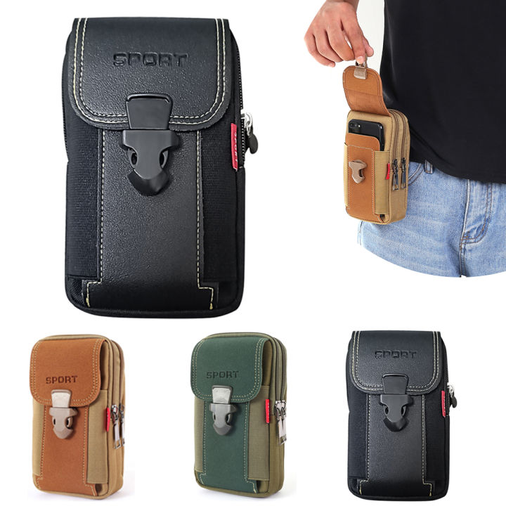 Cell Phone Holder Mobile Pouch For Men Man Belt Pouch Mobile Phone