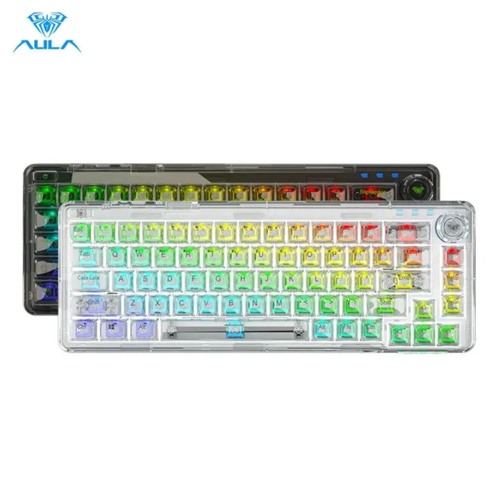 AULA%20F68%20Bluetooth%20Mechanical%20Keyboard%20-%2068%20Keys%20with%20Hotswap%20and%20Transparent%20Keycaps%20-%20Image%202