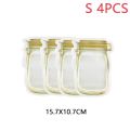 【Hey my home】10PCS Mason Jar Bottles Candy Cookies Bag Seal Fresh Food Storage Bag Snacks Organizer Kitchen.