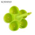 Egg Steaming Cup Silicone Egg Steamer 3/5 Cavities Long Handle Heat Resistant Easy Drainage Cooker Cup Holder.
