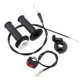 Throttle Accelerator Handle Grips Cable Set for 50cc 150cc 250cc Mini Bike Easy Installation Professional Accessory Durable. 