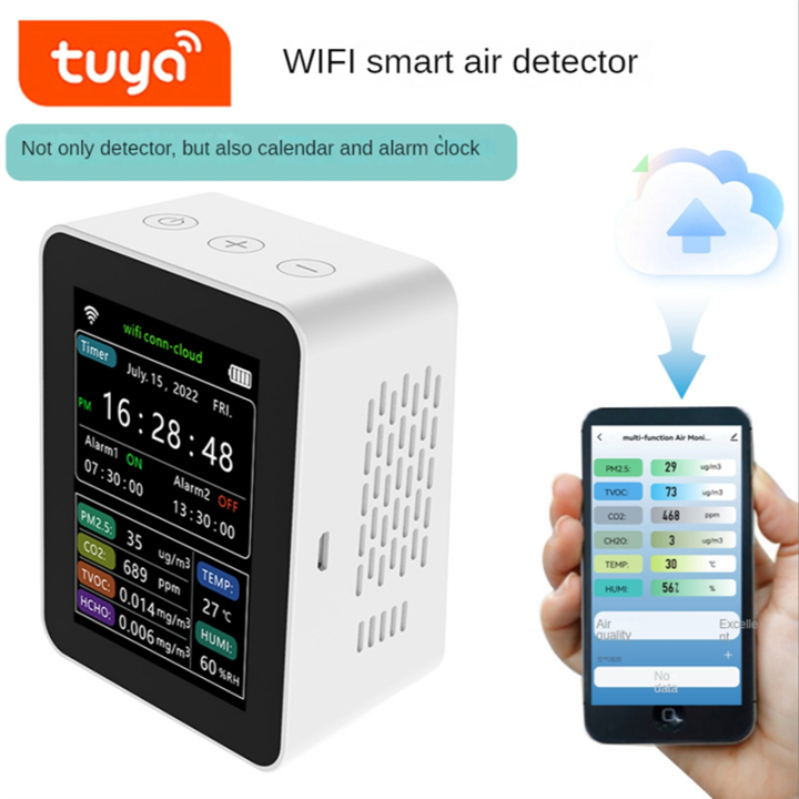 Tuya%20WiFi%207%20in%201%20Smart%20Air%20Quality%20Monitor%20CO2%20Meter%20TVOC%20HCHO%20PM2.5%20Tester%20White%20-%20Image%203