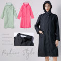 Women New Stylish Long Raincoat Waterproof Rain Jacket Rainwear Suit Thickened Waterproof Rain Poncho Coat.
