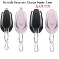 3-1PCS Mini Battery Pack Fast Charging Backup Power Bank Android Portable Charger Keychain Charger With Type-C Ultra-Compact. 