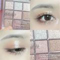 DIKALU New Nine-color Eyeshadow Palette Rose Pink Color Pearly Matte Glitter Eyeshadow Shiny Eye Shadow Long-lasting Eye Makeup. 