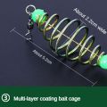 12 Size Fishing Net Trap Mesh Luminous Beads Fishing Cage Fishing Feeder Spring Lead Sinker Throwing Net Fishing Accessories. 
