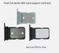 For Google Pixel 4, Pixel 4A 4G, Pixel 4A 5G, Pixel 4XL Nano Sim Card Tray Holder Sim Adaptor With Free Sim Ejector Pin Replacement Part.