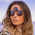 Third Eye Round Sunglasses Women/Men Holiday Sun Glasses Three Lenses Eyewear Shades UV400. 
