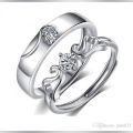 Unique Design Couple Ring For Lovers Gift Adjustable.