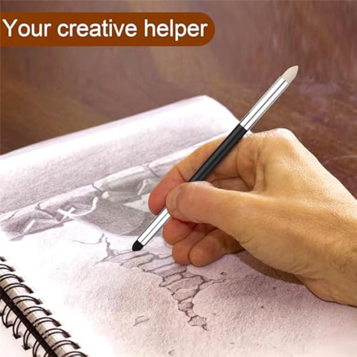 6Pcs%20Artist%20Blending%20Sponge%20Pen,Double-Headed%20Blending%20Stump%20Pencil%20Sketch%20Brush%20Drawing%20Foam%20Blender%20Stick%20Blender%20Tool%20Easy%20Install%20Easy%20to%20Use%20-%20Image%202