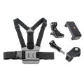 Chest Mount - 3 in 1 Gopro Accessories, Camera Accessories Kit - SHOOT Adjustable Harness Chest Strap Mount. 