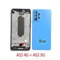 Original For Samsung A52 4G/5G SM-A525 SM-A526 Phone Screen Plate Panel LCD Bezel Front Frame Housing Middle Chassis Repair Part.